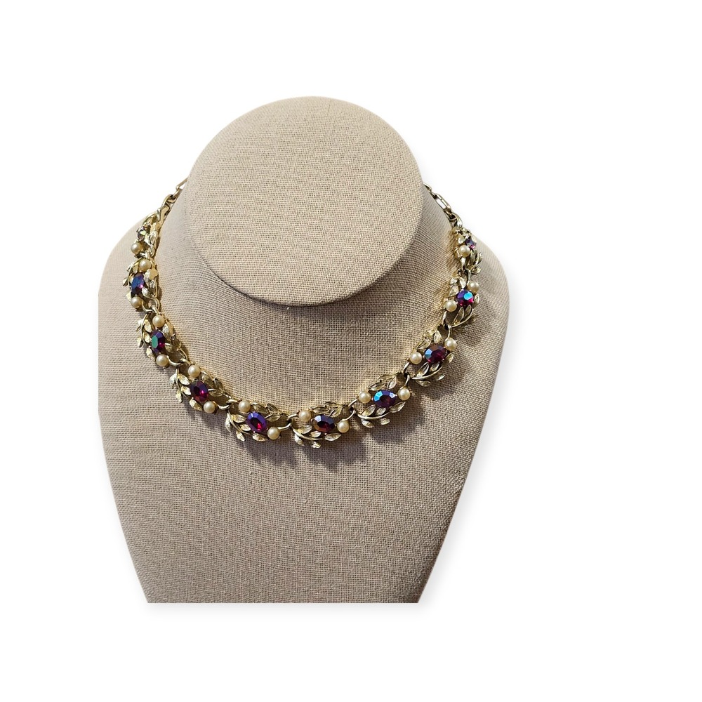 Lisner vintage estate statement gold tone adjustable necklace. Free shipping